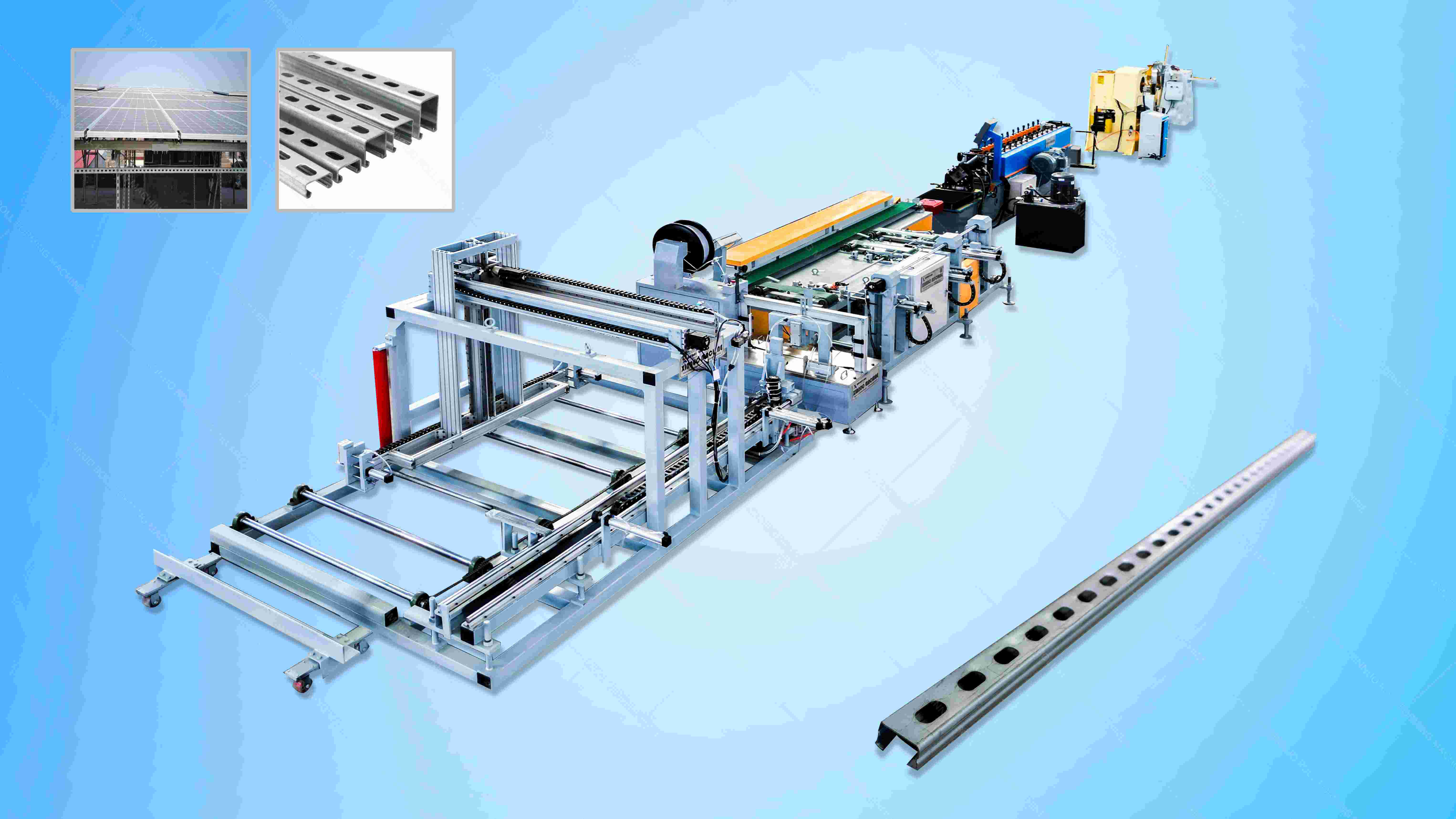 Fully Automatic CNC light gauge stud & truss roll forming line