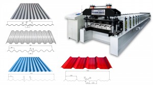 High definition High Speed No Stop Cutting Accurate Corrugated Roof Wall Panel Tile Making Roll Forming Machine