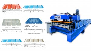 High definition High Speed No Stop Cutting Accurate Corrugated Roof Wall Panel Tile Making Roll Forming Machine