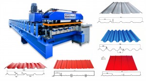 High definition High Speed No Stop Cutting Accurate Corrugated Roof Wall Panel Tile Making Roll Forming Machine