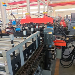 Color Steel C Section Steel Purlin Roll Forming Machine