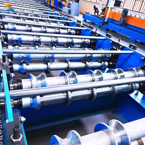 Galvanized Steel Trapezoidal Roof Panel Roll Forming Machine High Speed