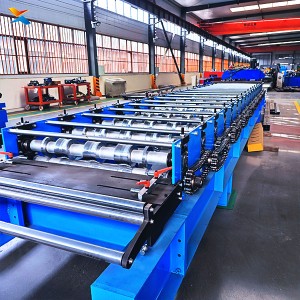 Galvanized Steel Trapezoidal Roof Panel Roll Forming Machine High Speed