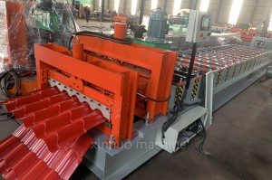 Super Lowest Price Xn long span glazed roof sheet cold roll forming machine