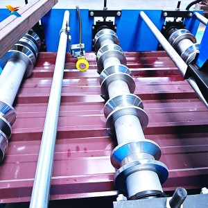 Galvanized Steel Trapezoidal Roof Panel Roll Forming Machine High Speed