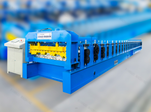 Factory Promotional Profiled Steel Sheet Concrete Slab Plate Floor Decking Panel Roll Forming Machine with PLC Control Machine