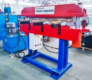 Steel roof rige curving machine