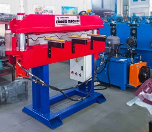 Steel roof rige curving machine