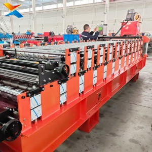 Double Layer Roofing Sheet Roll Forming Machine Two in One Corrugated Trapezoidal Tile Roll Former