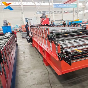 Double Layer Roll Forming Machine Two Profile Roofing Sheet Corrugated Tile Roll Former for Steel Roof