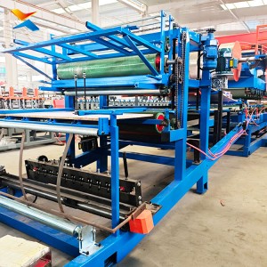 Lap Joint Sandwich Panel Machine for Saudi Arabia Logistics Center | Xinnuo XN-SP | 14 Rows 300H Frame
