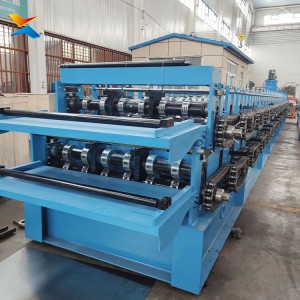 Steel Floor Decking Roll Forming Machine Double Layer Automatic Deck Sheet Former