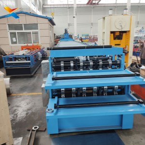Xinnuo Floor Deck Roll Forming Machine Double Layer Steel Floor Decking Machine Factory