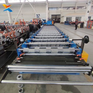 Xinnuo Glazed Roof Tile Roll Forming Machine Metal Imitation Clay Tile Machine Factory