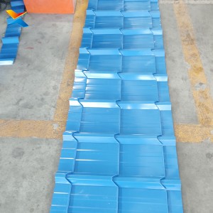 Xinnuo Glazed Roof Tile Roll Forming Machine Metal Imitation Clay Tile Machine Factory