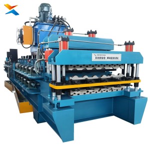 High Efficiency Step Tile Roll Forming Machine | Energy-Saving Roof Panel Making Machine with PLC Control